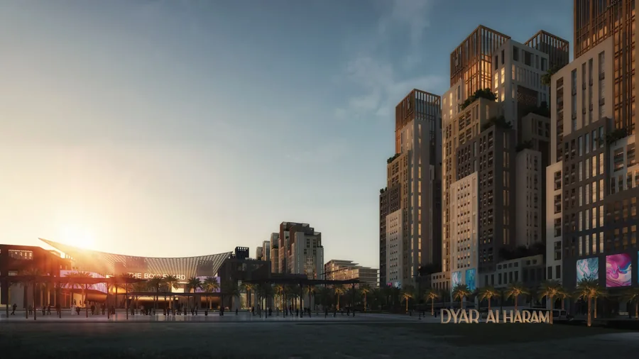 Official render of Diyar Al Haram (Masar), published by Arabian Dyar.