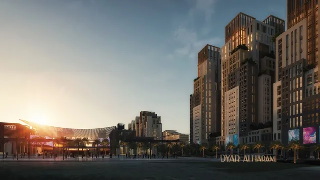Official render of Diyar Al Haram (Masar), published by Arabian Dyar.