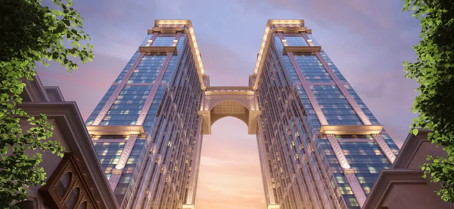 Official render of Jabal Omar serviced apartments, published by Jabal Omar Development Co.