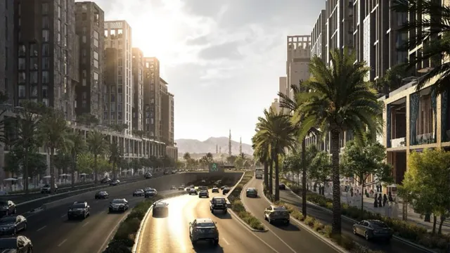Official render of Rua Al Madinah, published by Rua Al Madinah Holding (PIF), picture 2 of 5.