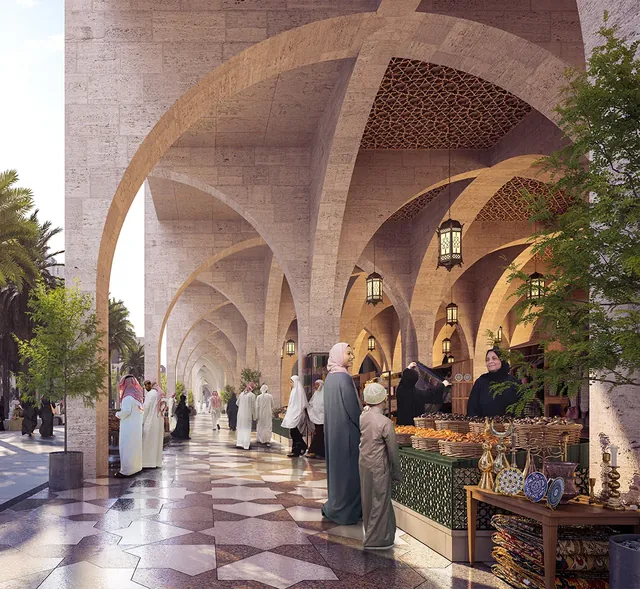 Official render of Rua Al Madinah, published by Rua Al Madinah Holding (PIF), picture 5 of 5.
