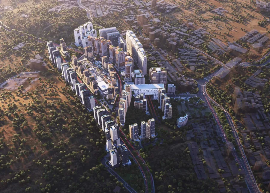 Official render of Thakher Makkah, published by Thakher Development Co.