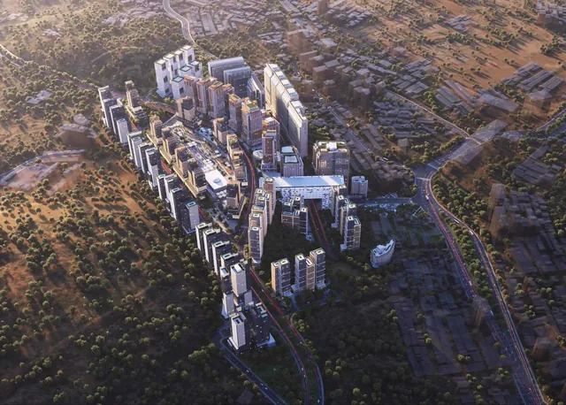 Official render of Thakher Makkah, published by Thakher Development Co.